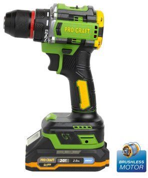 Шуруповерт акумуляторний PRO-CRAFT PA18 Li PRO (1 АКБ 2 Ач ENERGY) безщітковий КЕЙС 000192 фото