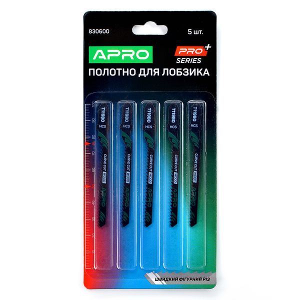 Полотно для лобзика (дерево) APRO 76/50 мм 2 мм-12TPI швидкий фігурний T119BO 830600 фото