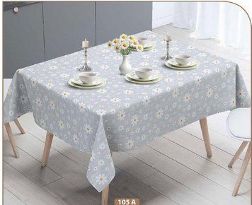Клейонка ПВХ "Mirella" 140 см * 20 м 105/A (ромашки) 105/A фото
