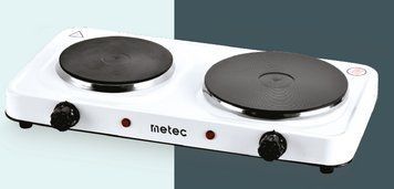 Електроплитка Metec 2-х - конфорна ES-02DDW дисковий тен 2,5 кВт 700073 фото