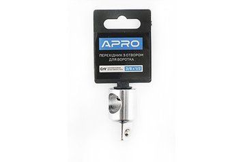 Перехідник з отвором для воротка CrV ⅜ (М) * &frac12;(П) Apro 257104 фото