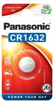 Батарейка Panasonic літієва CR-1632 блістер, 1 шт CR-1632EL/1B фото