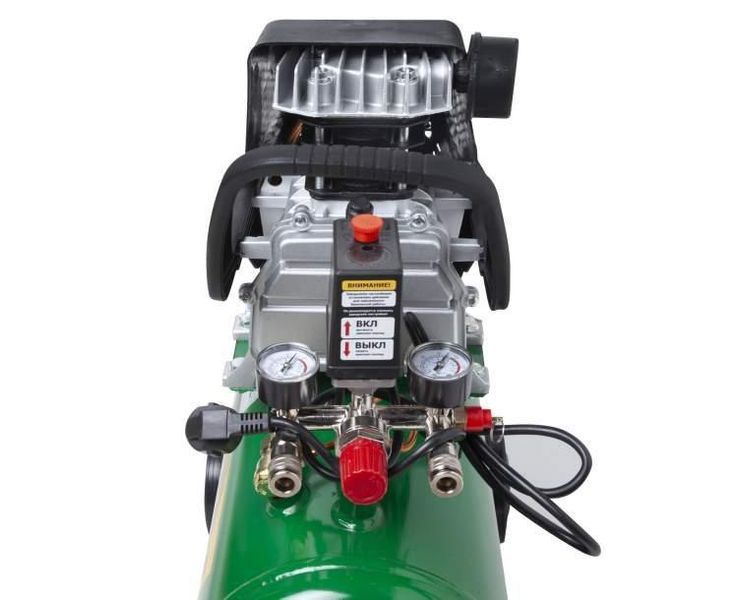 Компресор одноциліндровий 1,8 кВт 206л/хв 8бар 24л PRO-CRAFT/Циклон 2 виходи 800024 фото