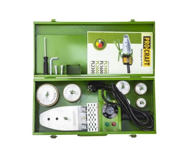 Паяльник для труб PRO-CRAFT PL1600 (в кейсі) 016001 фото