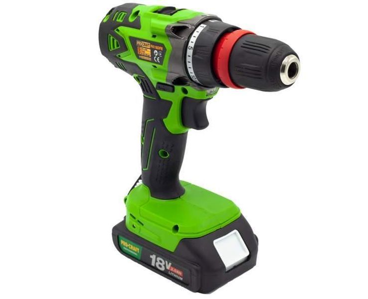 Шуруповерт акумуляторний PRO-CRAFT Industrial PA-18 DFR патроном Extra (метал. корпус редуктора) 101802 фото