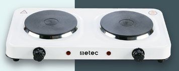 Електроплитка Metec 2-х - конфорна ES-02DDG дисковий тен 2,0 кВт 700071 фото